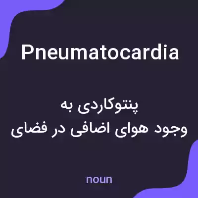 معنی pneumatocardia به فارسی معنی pneumatocardia به فارسی