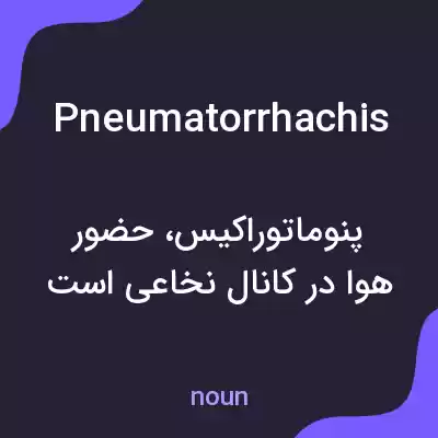 معنی pneumatorrhachis به فارسی معنی pneumatorrhachis به فارسی