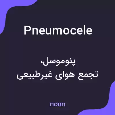 معنی pneumocele به فارسی معنی pneumocele به فارسی