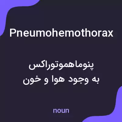 معنی pneumohemothorax به فارسی معنی pneumohemothorax به فارسی