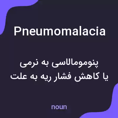 معنی pneumomalacia به فارسی معنی pneumomalacia به فارسی