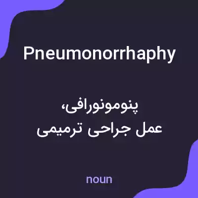 معنی pneumonorrhaphy به فارسی معنی pneumonorrhaphy به فارسی