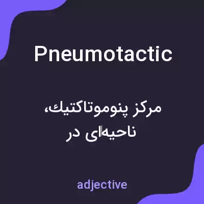 معنی pneumotactic به فارسی معنی pneumotactic به فارسی