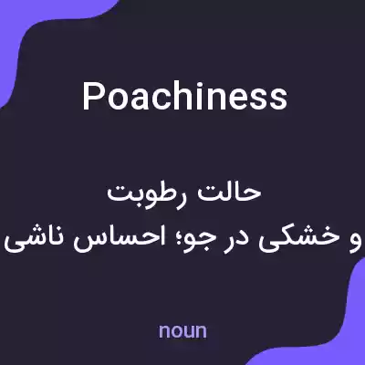 معنی poachiness به فارسی معنی poachiness به فارسی