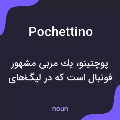 معنی pochettino به فارسی معنی pochettino به فارسی