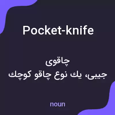 معنی pocket-knife به فارسی معنی pocket-knife به فارسی