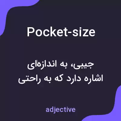 معنی pocket-size به فارسی معنی pocket-size به فارسی