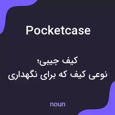معنی pocketcase به فارسی معنی pocketcase به فارسی