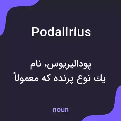 معنی podalirius به فارسی معنی podalirius به فارسی