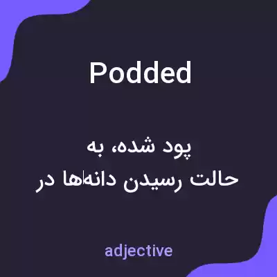 معنی podded به فارسی معنی podded به فارسی
