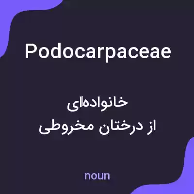 معنی podocarpaceae به فارسی معنی podocarpaceae به فارسی