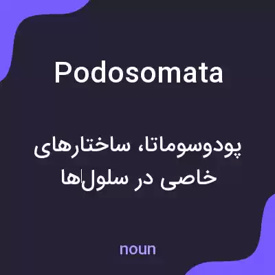 معنی podosomata به فارسی معنی podosomata به فارسی