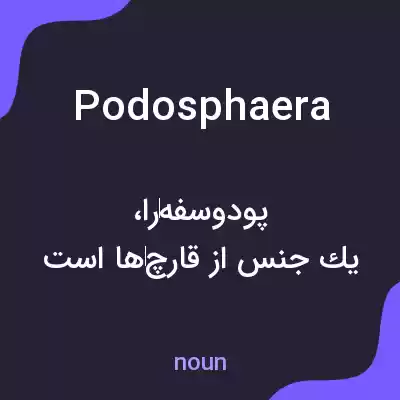 معنی podosphaera به فارسی معنی podosphaera به فارسی