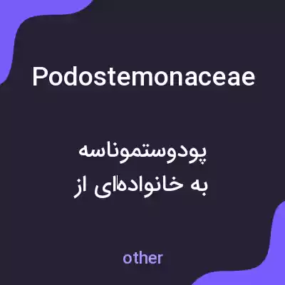 معنی podostemonaceae به فارسی معنی podostemonaceae به فارسی