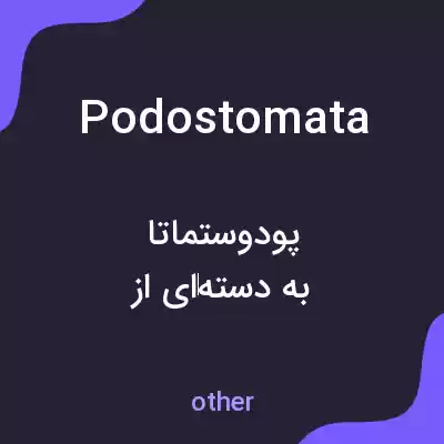 معنی podostomata به فارسی معنی podostomata به فارسی