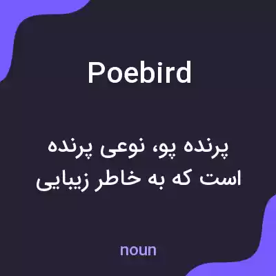 معنی poebird به فارسی معنی poebird به فارسی