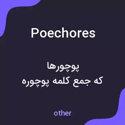 معنی poechores به فارسی معنی poechores به فارسی