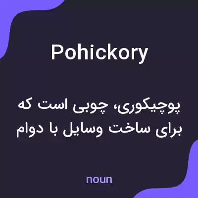 معنی pohickory به فارسی معنی pohickory به فارسی