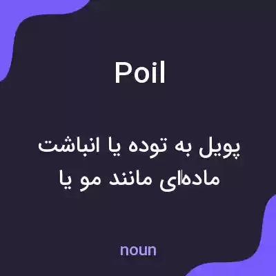 معنی poil به فارسی معنی poil به فارسی