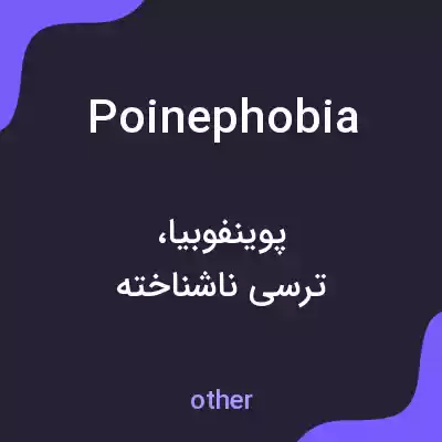 معنی poinephobia به فارسی معنی poinephobia به فارسی
