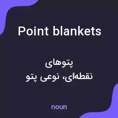 معنی point blankets به فارسی معنی point blankets به فارسی