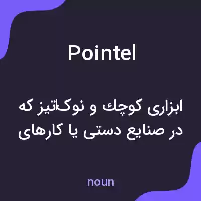 معنی pointel به فارسی معنی pointel به فارسی