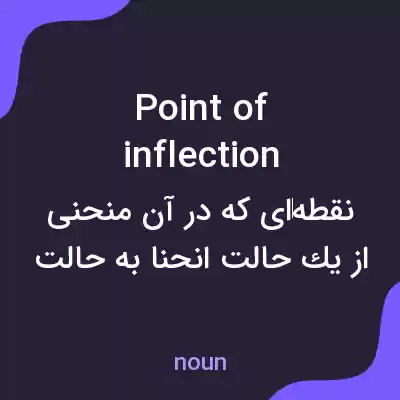 معنی point of inflection به فارسی معنی point of inflection به فارسی