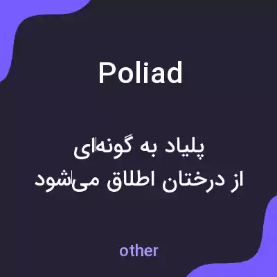 معنی poliad به فارسی معنی poliad به فارسی