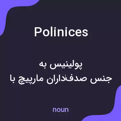 معنی polinices به فارسی معنی polinices به فارسی