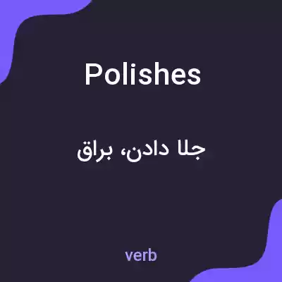 معنی polishes به فارسی معنی polishes به فارسی