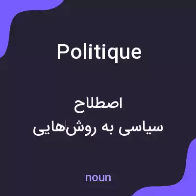 معنی politique به فارسی معنی politique به فارسی