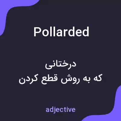 معنی pollarded به فارسی معنی pollarded به فارسی