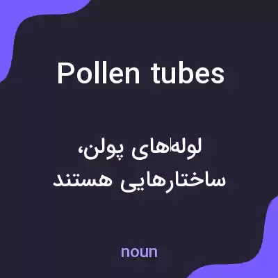 معنی pollen tubes به فارسی معنی pollen tubes به فارسی