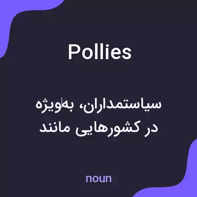 معنی pollies به فارسی معنی pollies به فارسی