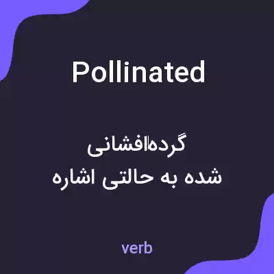 معنی pollinated به فارسی معنی pollinated به فارسی