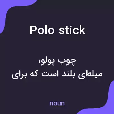 معنی polo stick به فارسی معنی polo stick به فارسی