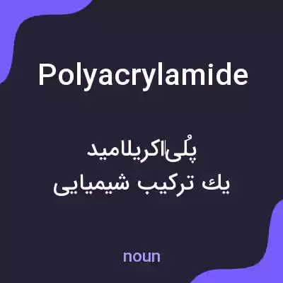 معنی polyacrylamide به فارسی معنی polyacrylamide به فارسی