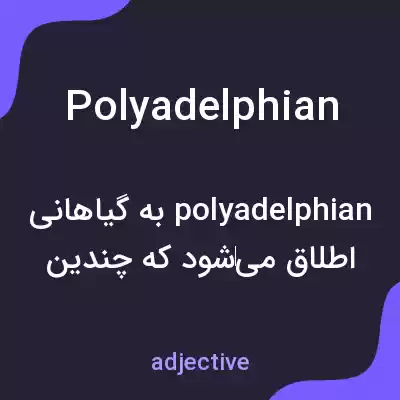 معنی polyadelphian به فارسی معنی polyadelphian به فارسی