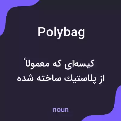 معنی polybag به فارسی معنی polybag به فارسی