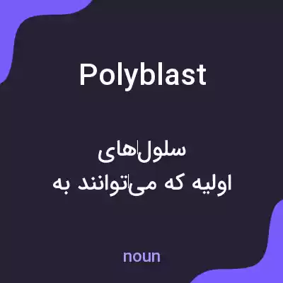 معنی polyblast به فارسی معنی polyblast به فارسی