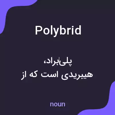 معنی polybrid به فارسی معنی polybrid به فارسی