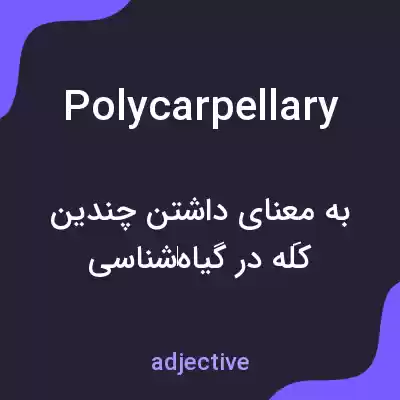 معنی polycarpellary به فارسی معنی polycarpellary به فارسی