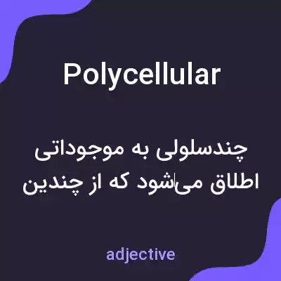 معنی polycellular به فارسی معنی polycellular به فارسی