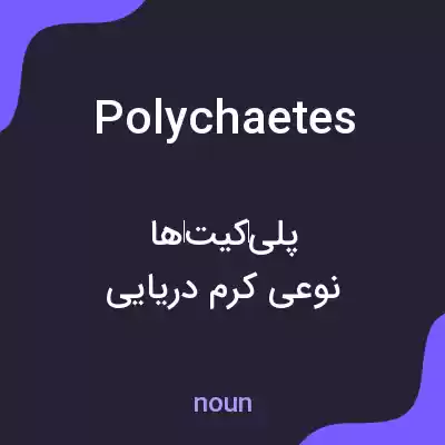 معنی polychaetes به فارسی معنی polychaetes به فارسی