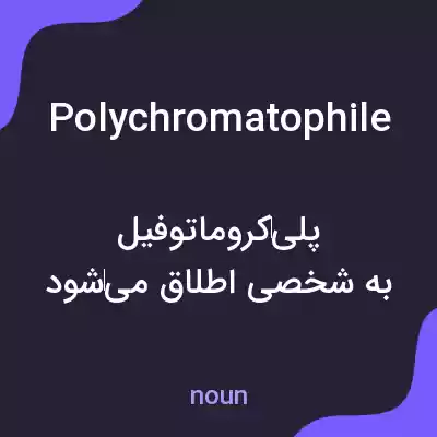 معنی polychromatophile به فارسی معنی polychromatophile به فارسی