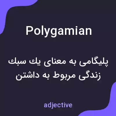 معنی polygamian به فارسی معنی polygamian به فارسی