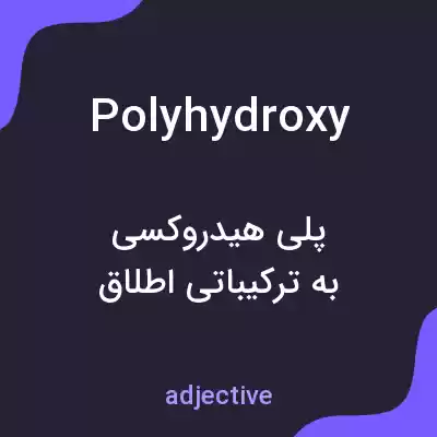 معنی polyhydroxy به فارسی
