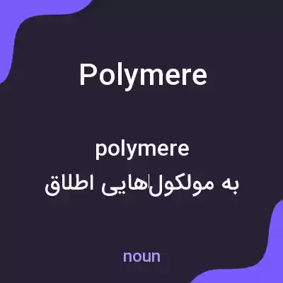 معنی polymere به فارسی معنی polymere به فارسی