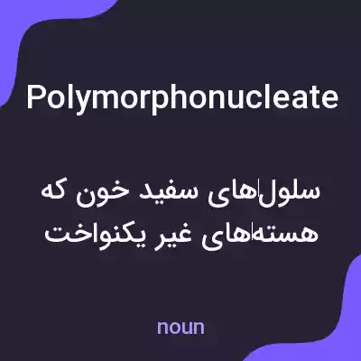 معنی polymorphonucleate به فارسی معنی polymorphonucleate به فارسی