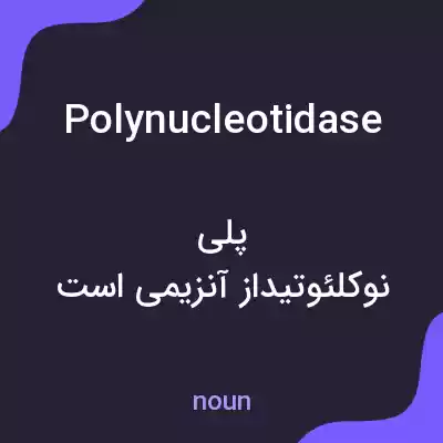 معنی polynucleotidase به فارسی معنی polynucleotidase به فارسی